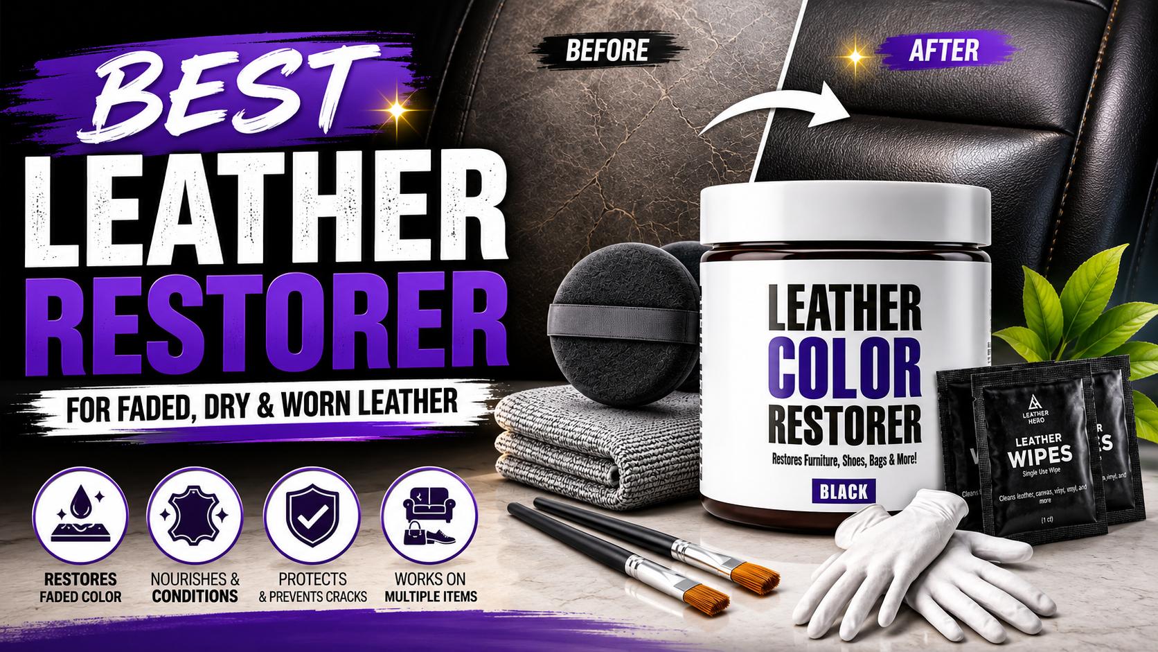 Best Leather Restorer for Faded, Dry, and Worn Leather