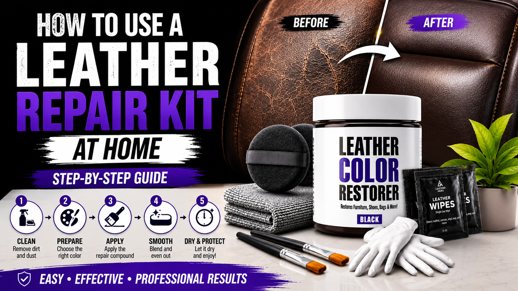 How to Use a Leather Repair Kit at Home: Step-by-Step Guide