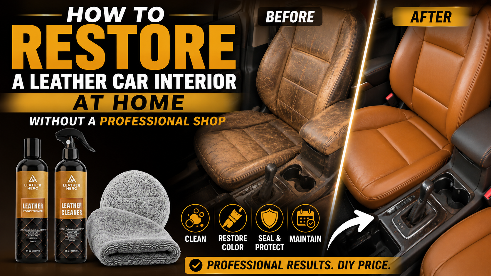 How to Restore a Leather Car Interior at Home Without a Professional Shop