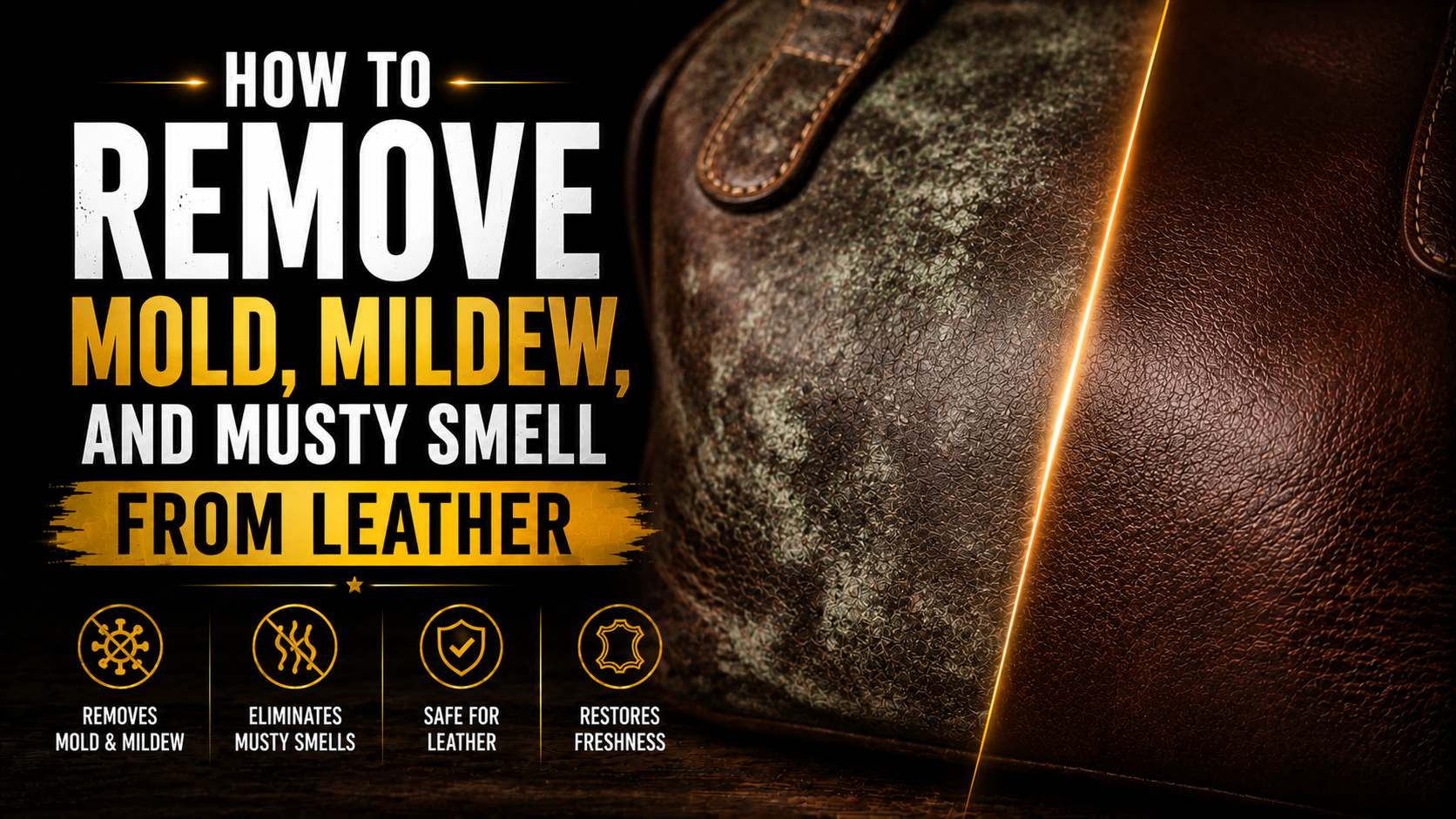 How to Remove Mold, Mildew, and Musty Smell From Leather