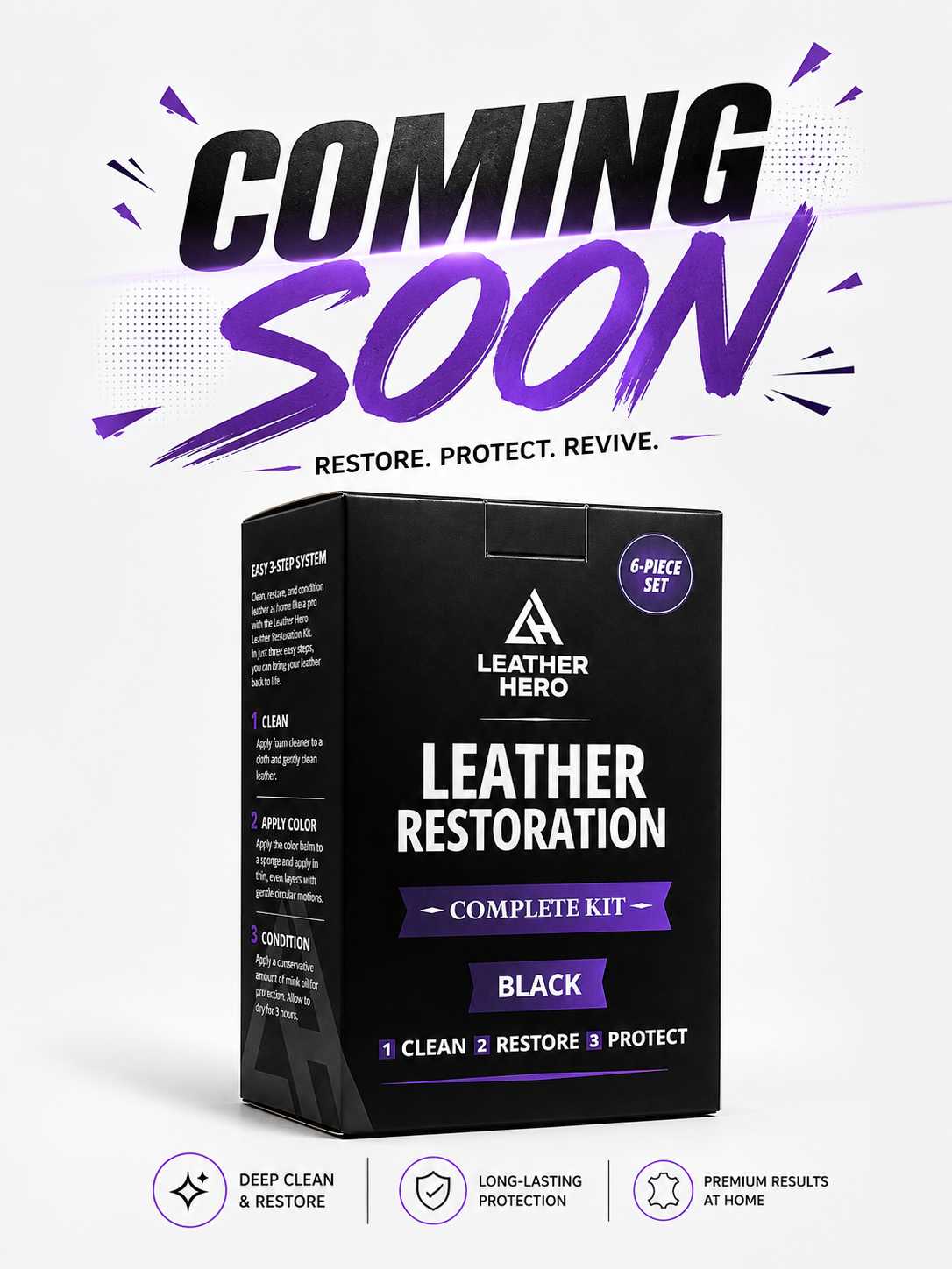 Leather Hero Balm Restorer Kit coming soon