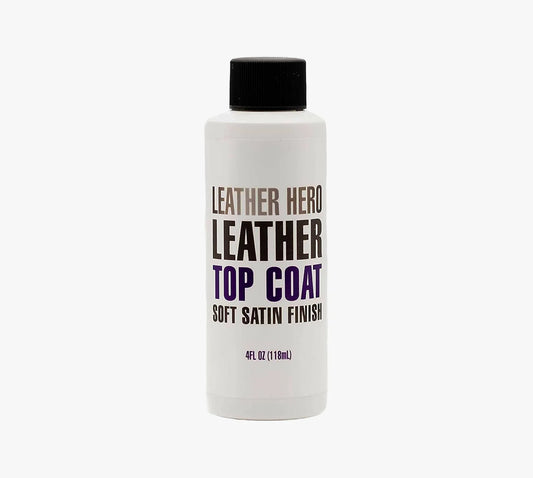 Leather Hero Satin Top Coat Leather Sealant Color Restorer 4oz